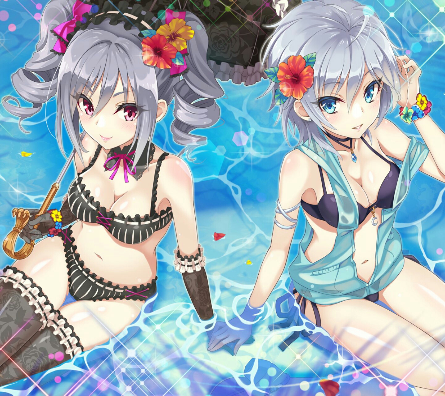 【泳装】少女动漫壁纸哟(≥▽≤)
