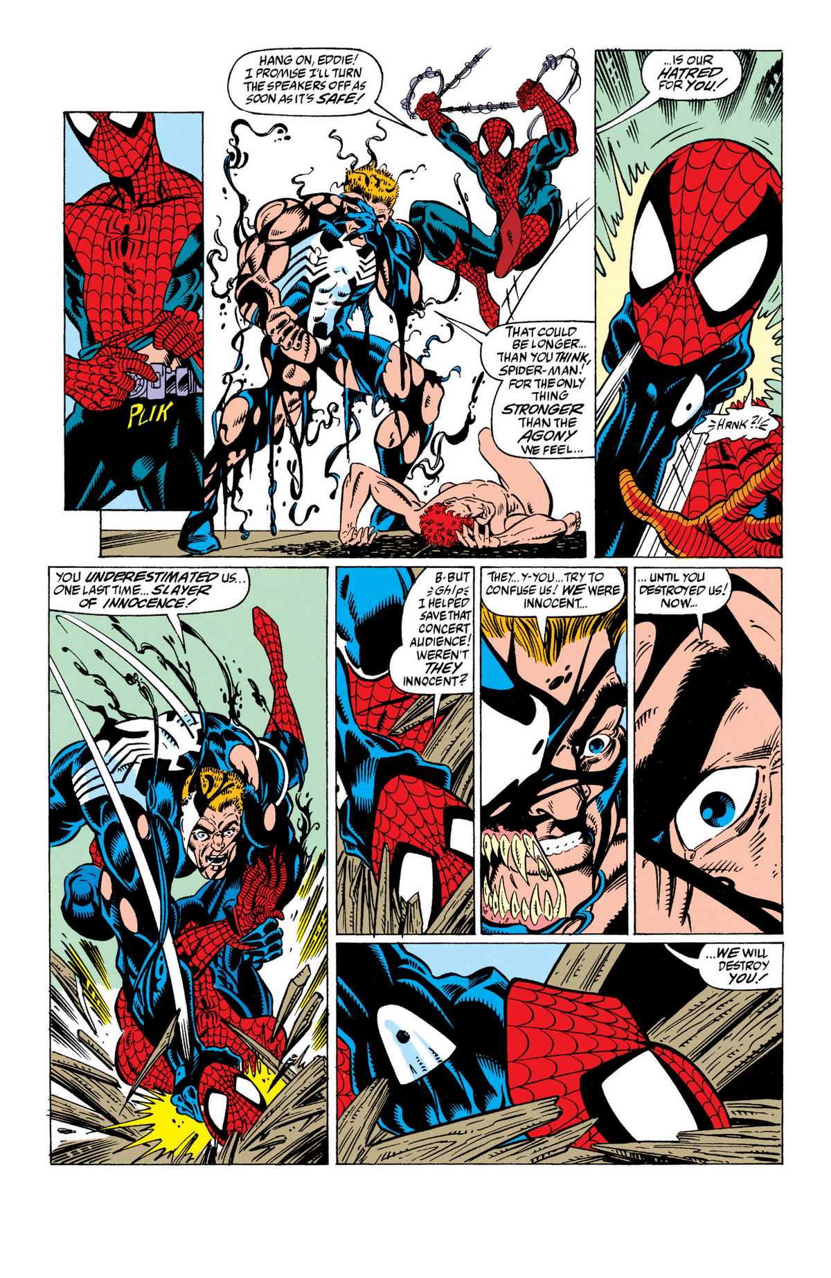 漫画分享蜘蛛侠和毒液大战屠杀