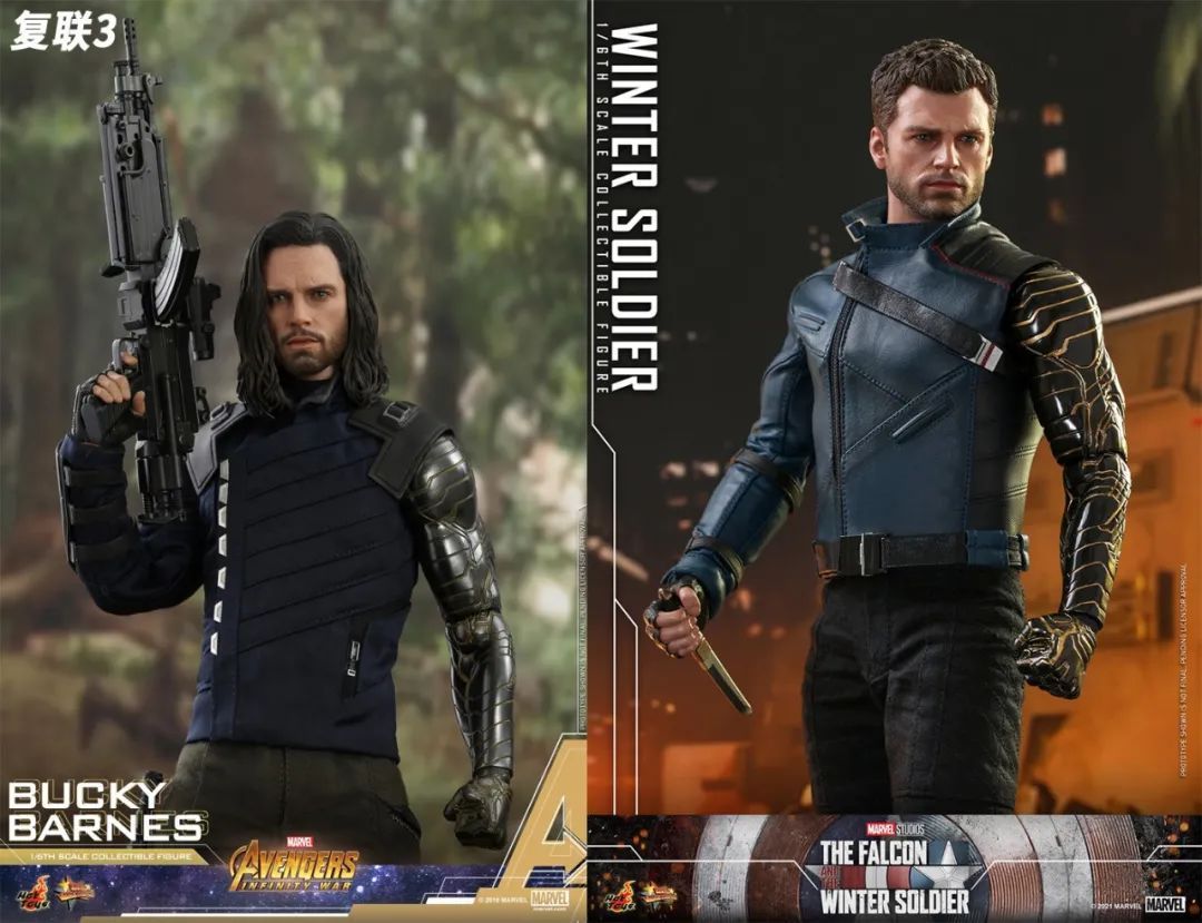 冬兵标志性的机械手臂当然也有还原