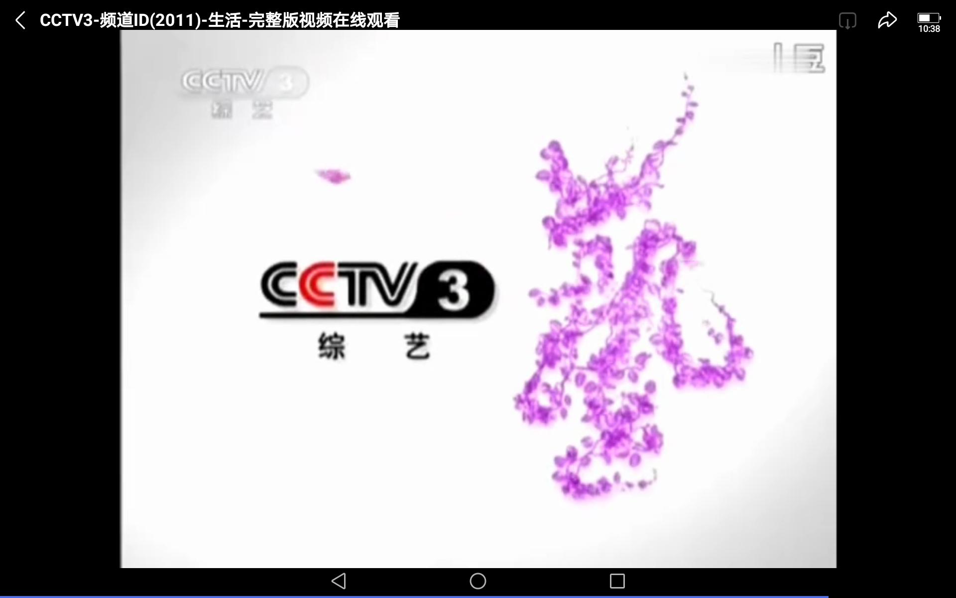 cctv3综艺频道各种各样id