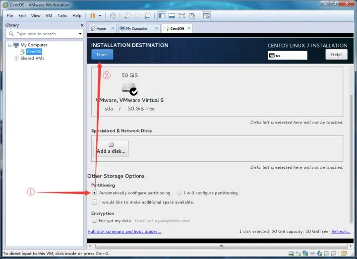 如何在CentOS 7上进行网络安装？