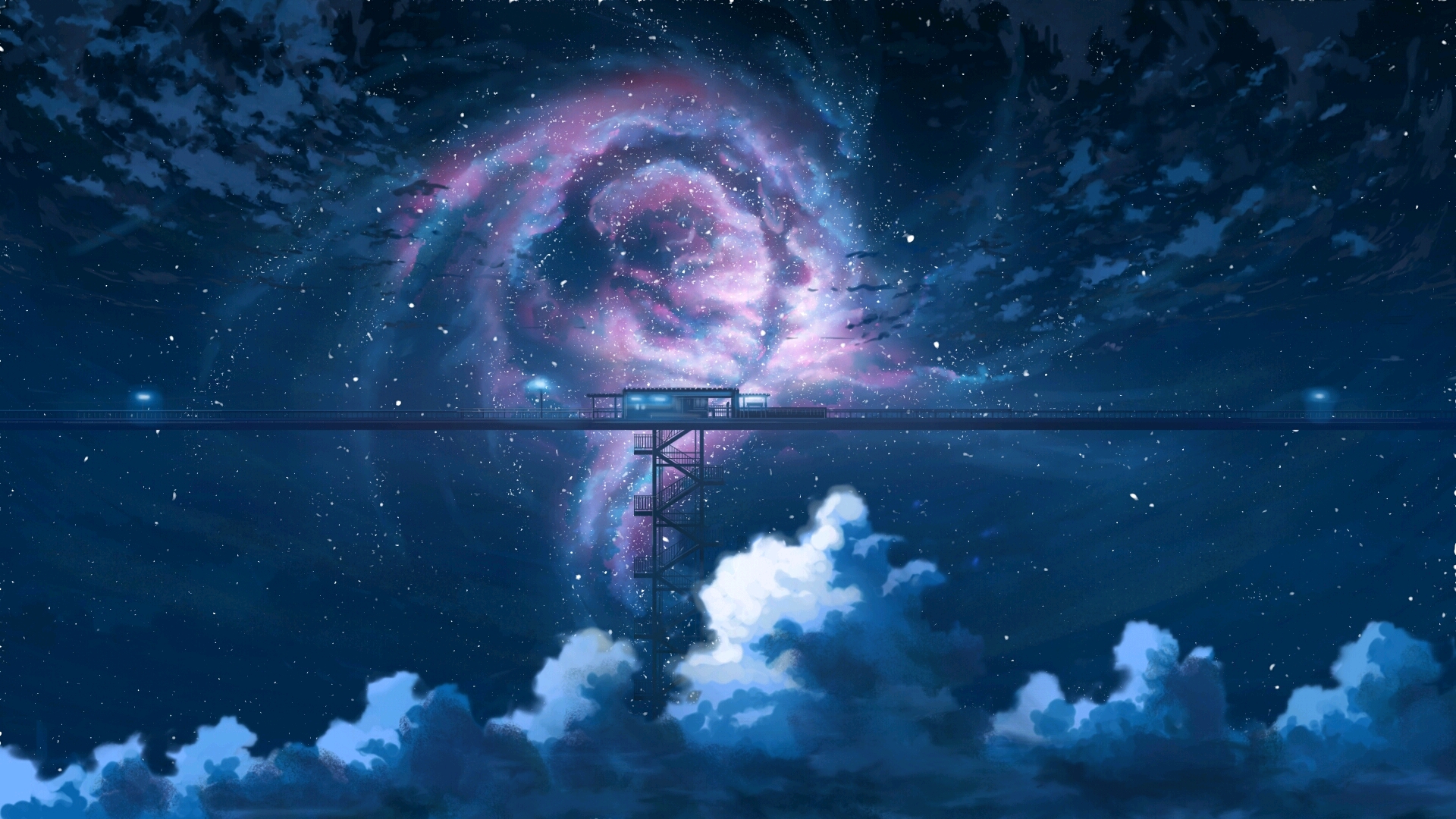 二次元的星空美吗前