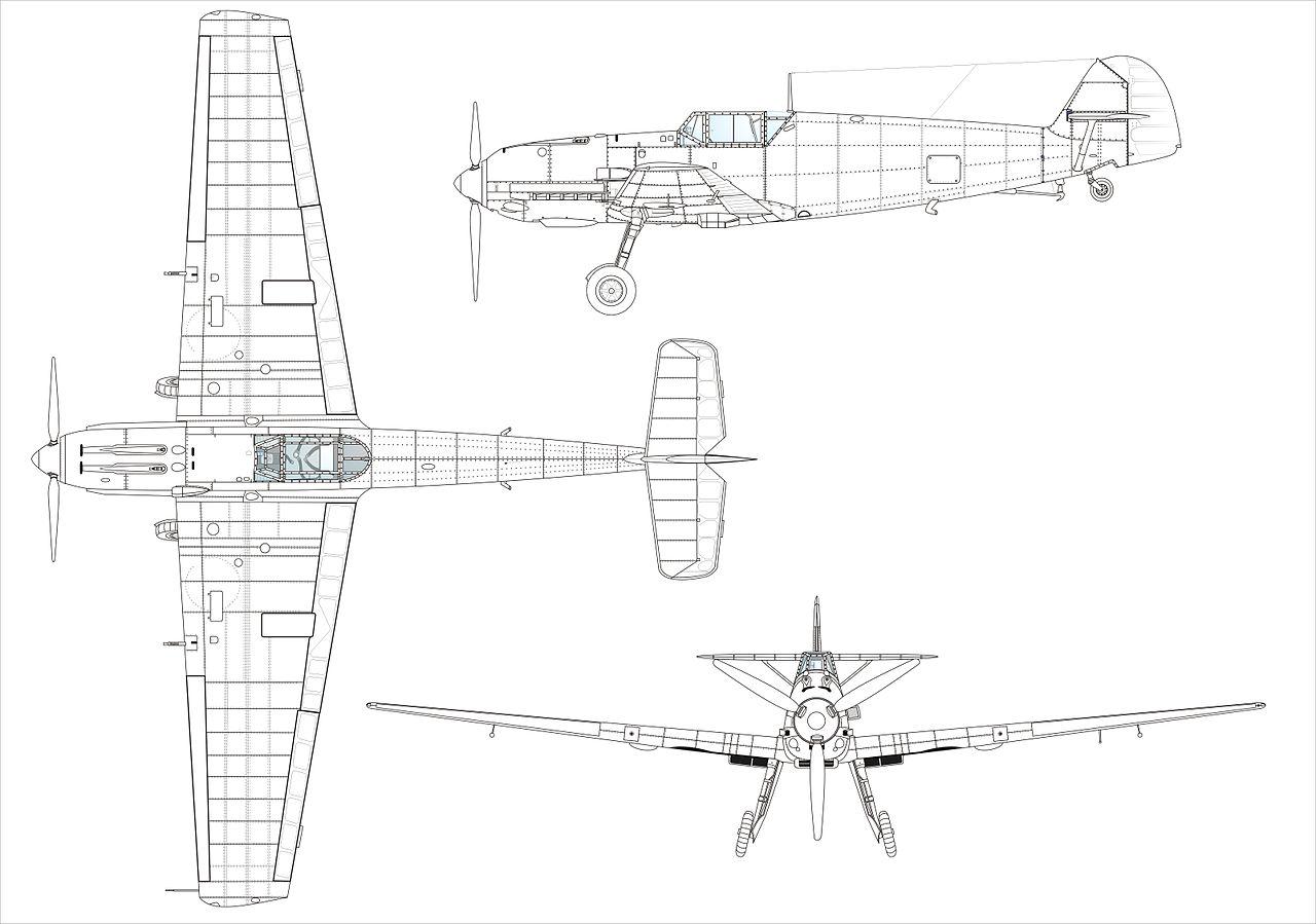 bf-109t舰载战斗机