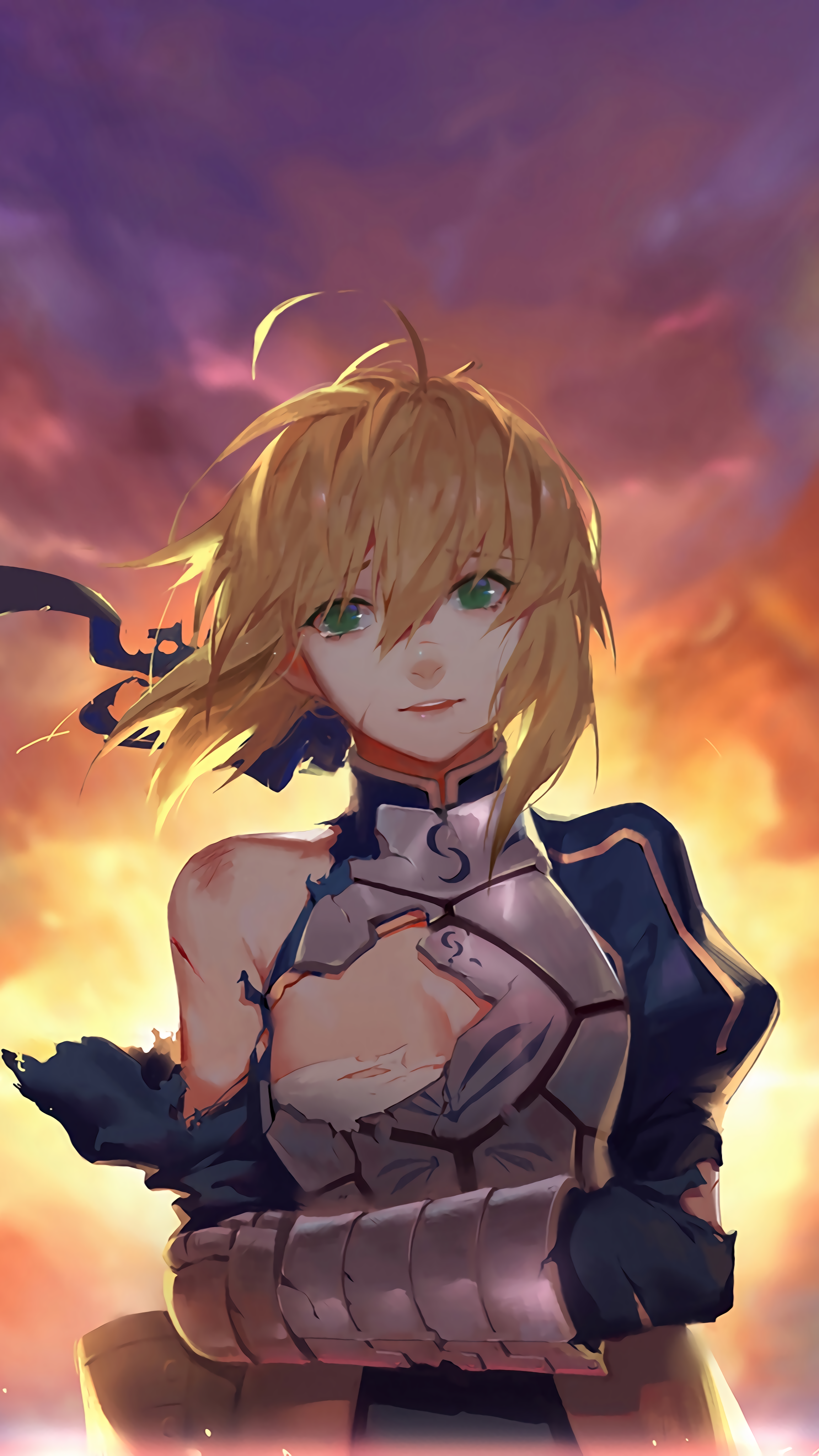 【手机高清壁纸裁剪】saber,光明磊落真挚下的