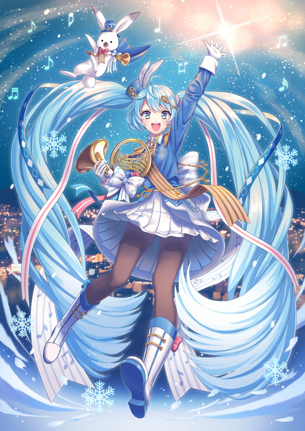 手机壁纸|初音未来系列 雪初音第二期 by:b站盐泽 2020年12月19日