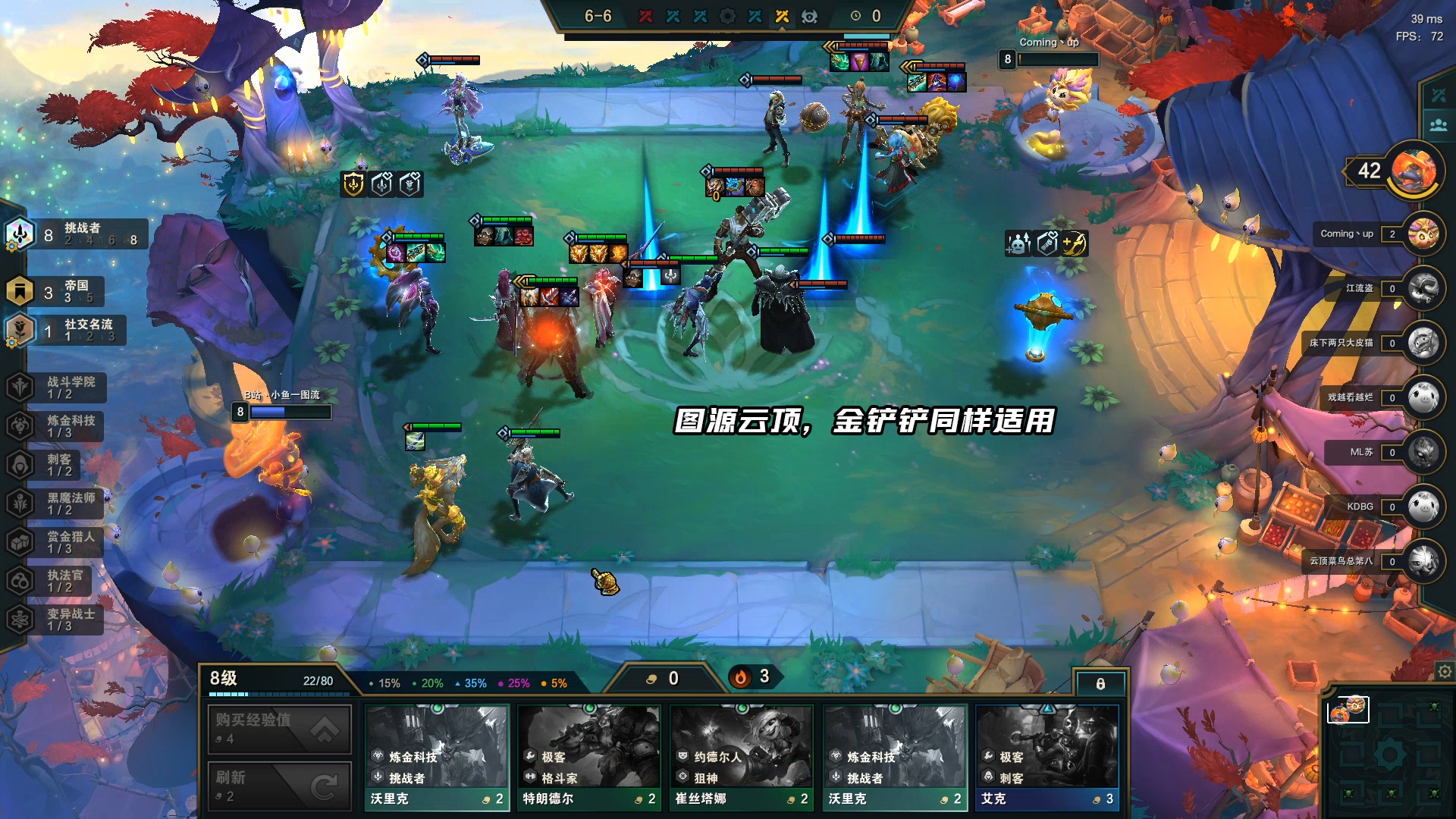 云顶s6丨双城之战,帝国6挑,冠军幻灭猛冲第一!