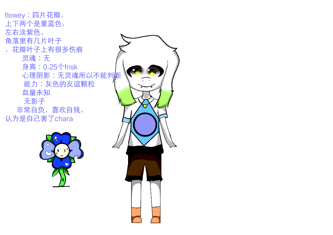 undertale小花简笔画,传说之下小花简笔画 undertale·自家au yingzi tale 第二篇章 ·废墟之外