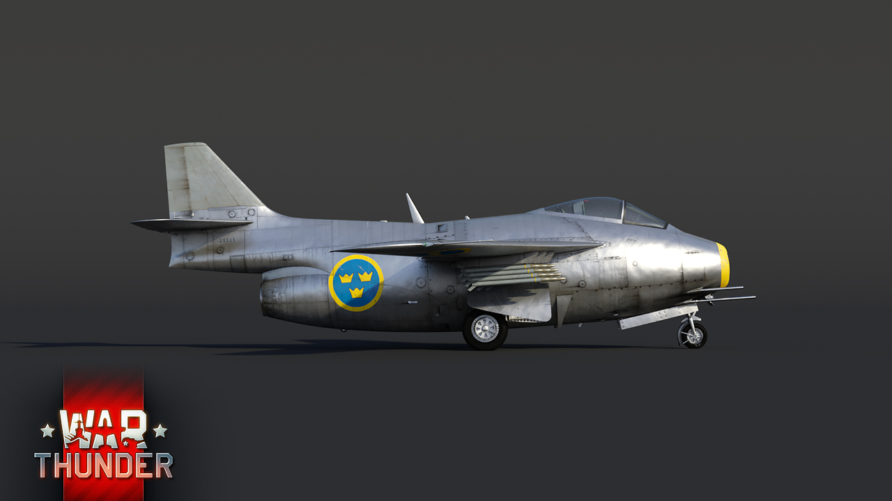 saab j29d 喷气战斗机