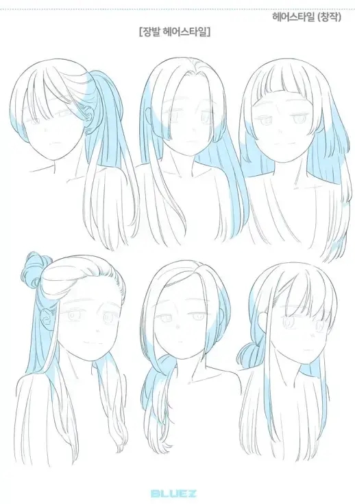 【绘画参考】女生发型绘制参考,好的发型能让你的人物
