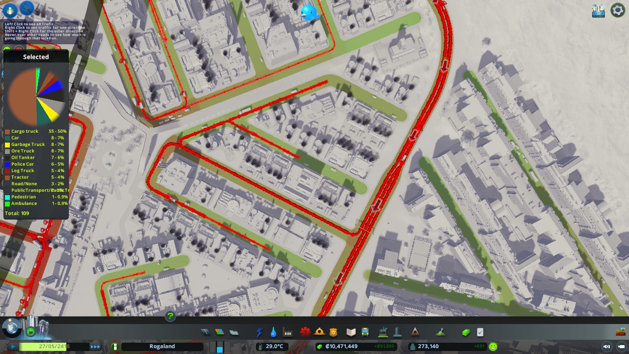 【都市天际线】一种工业区道路的连接方法(无mod)
