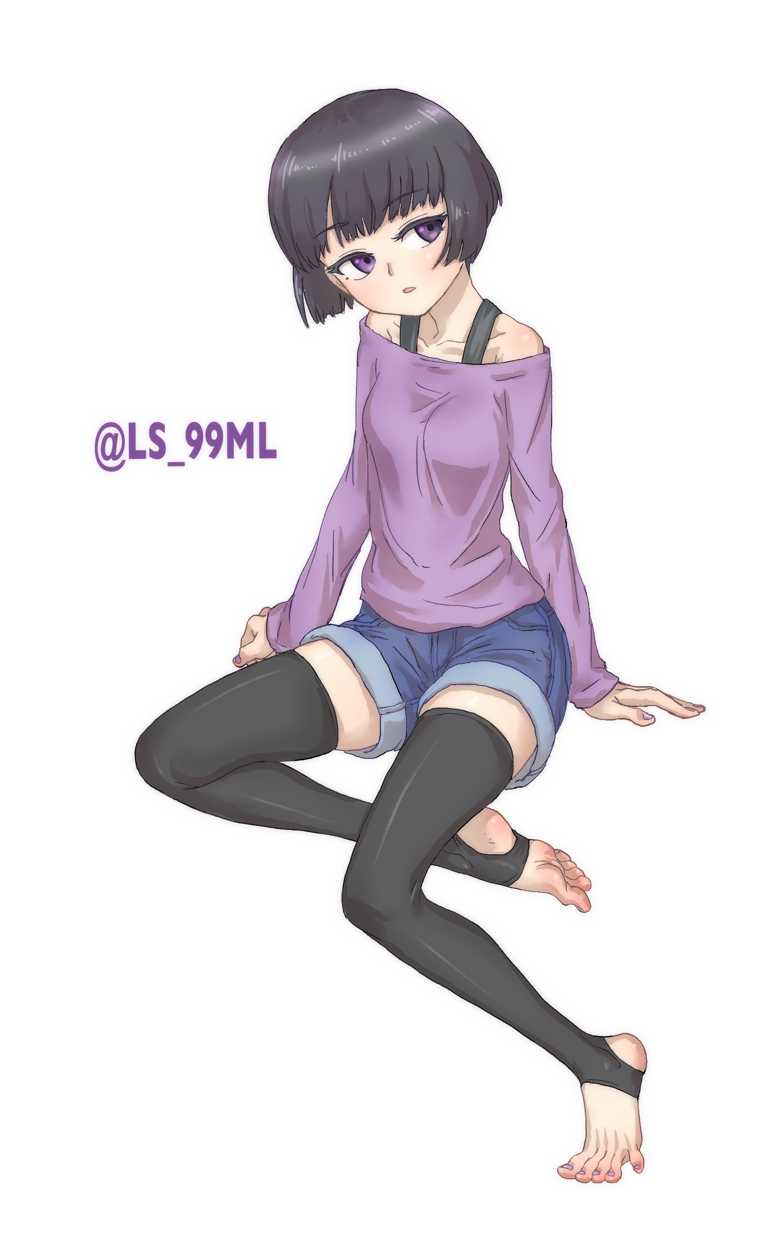 动漫牛仔裤少女