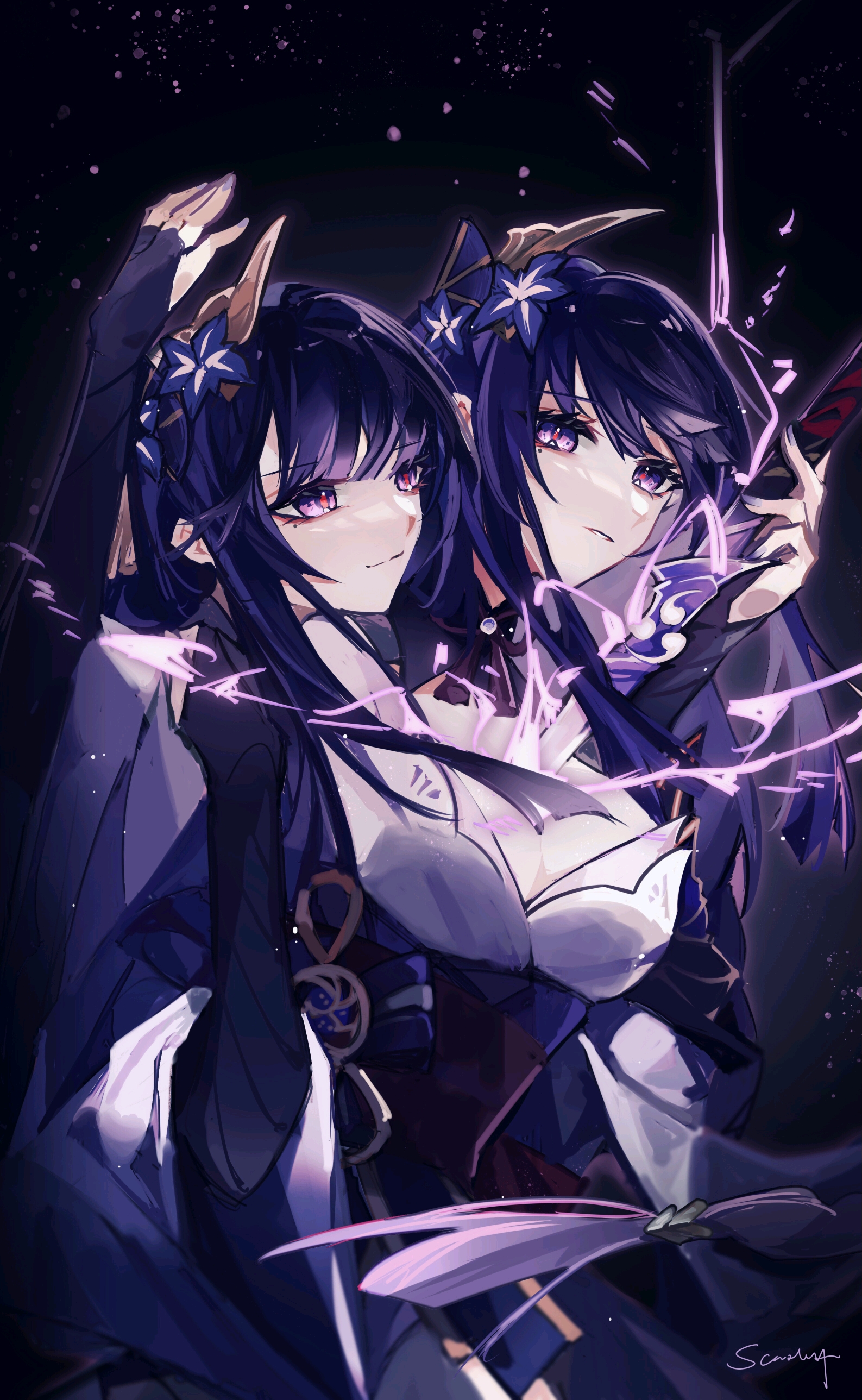 原神壁纸(唯美私服雷电将军!绝美军师心海!女仆装,泳装甘雨!