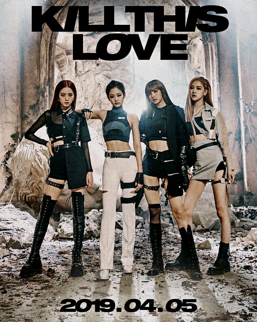 blackpink全新专辑《kill this love》音源零点公开,歌单海报公开.