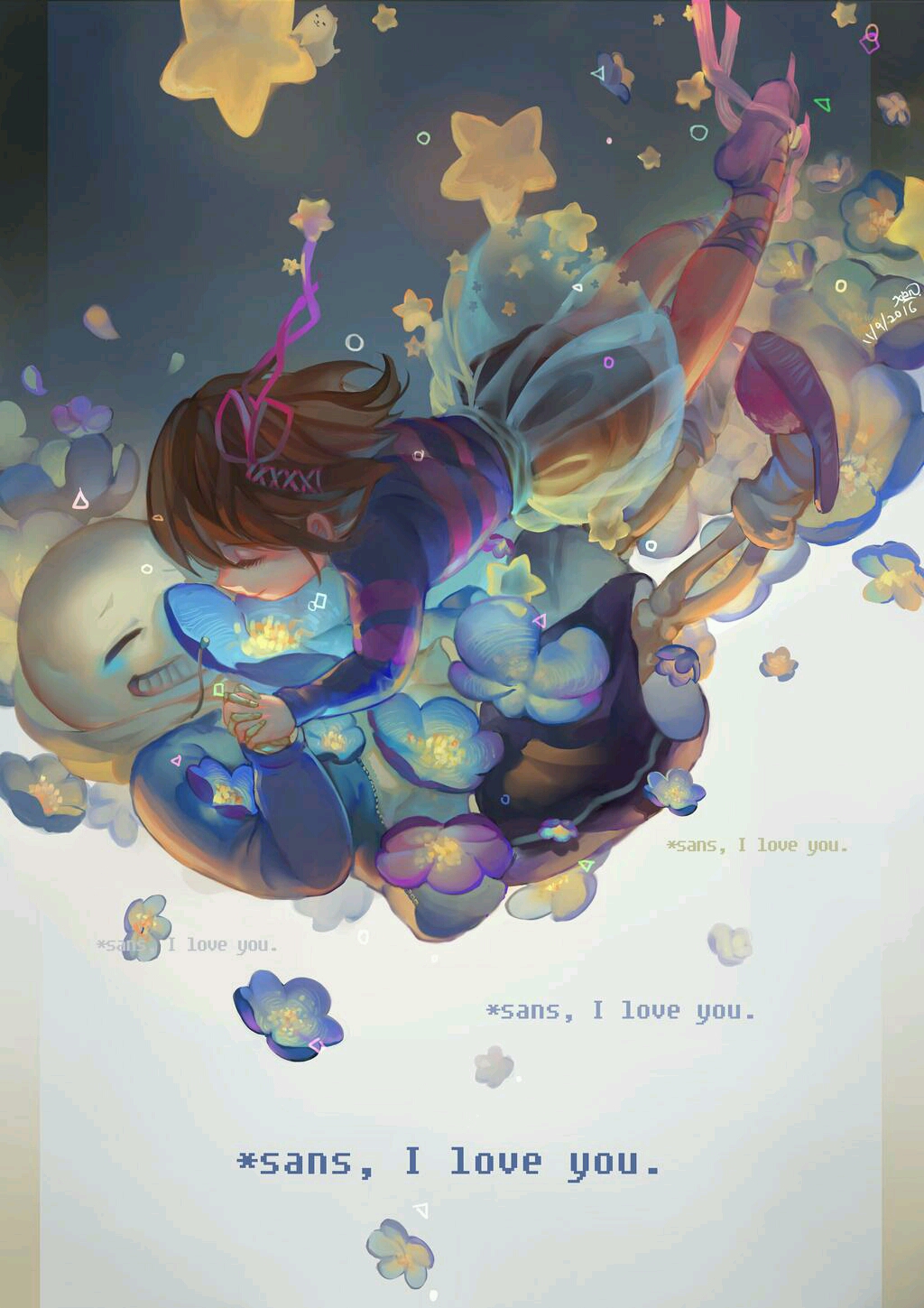 sansxfrisk图片,sans图片 frisk 【undertale(传说之下)】sansxfrisk精选人物图集