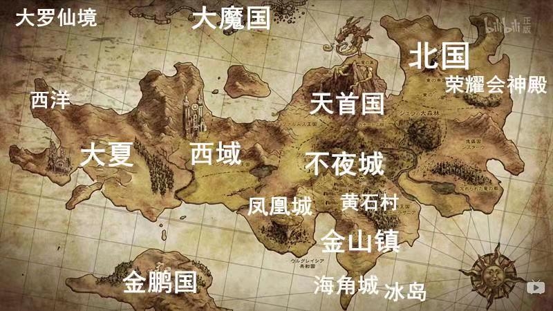 中土大陆地图