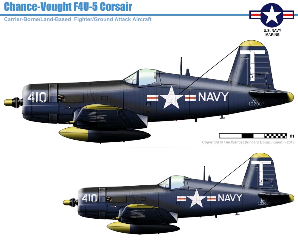 f4u-5侧视图