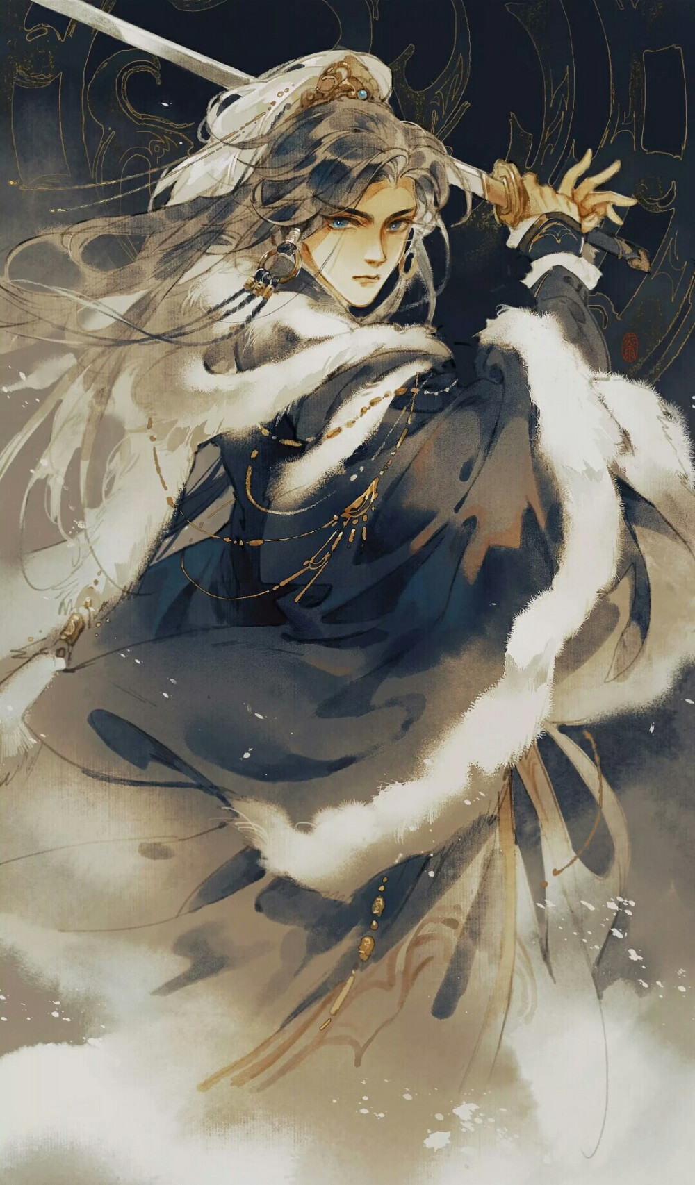 偏好创作原耽小说同人,包括《杀破狼》《天官赐福》等.