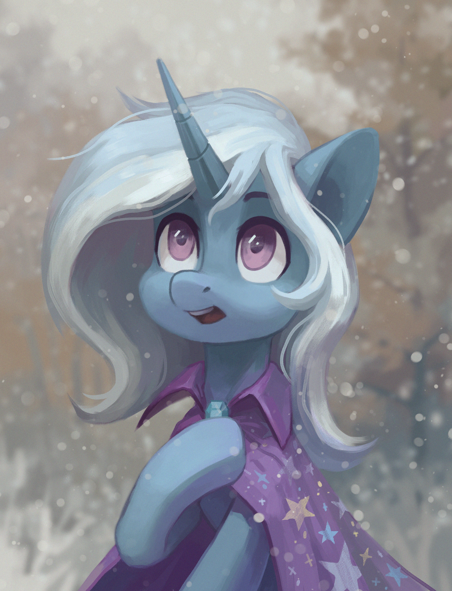 【小马宝莉】朦胧的梦境:宝藏画师koviry的油画风格pony