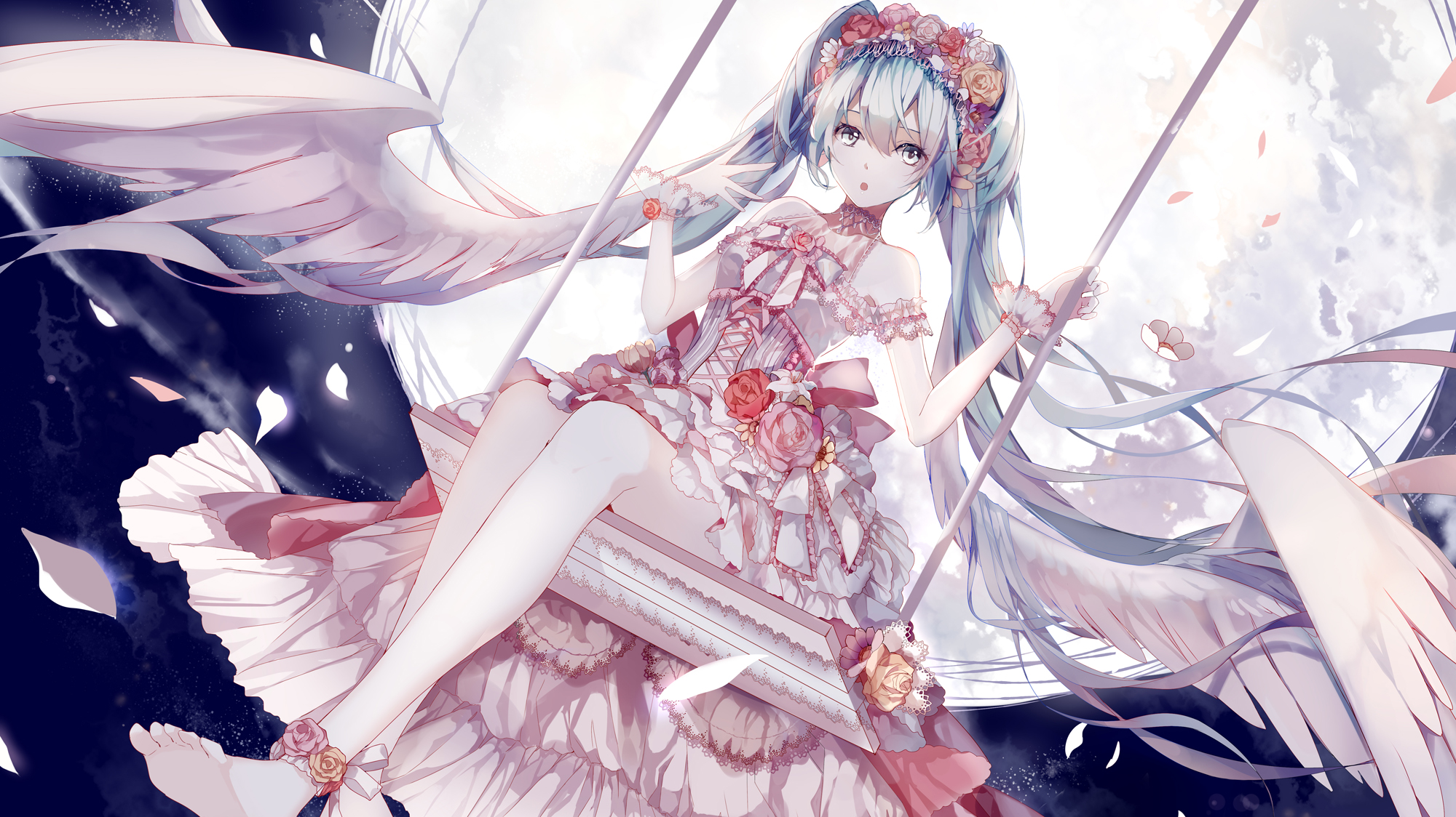 初音未来-还是这对双马尾!蓝色!