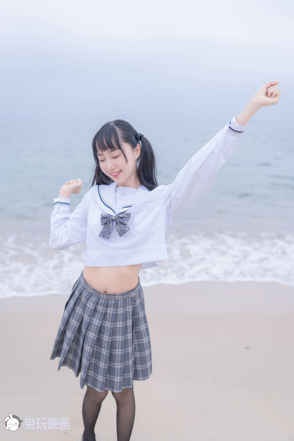 jk制服美少女黑丝学妹听海系列写真