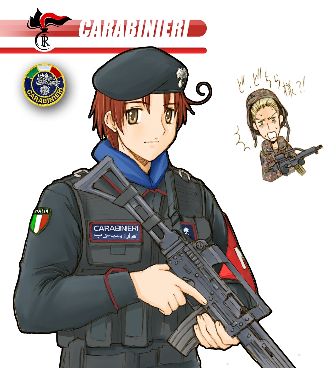 转一些p站上挺考究的意大利军插画