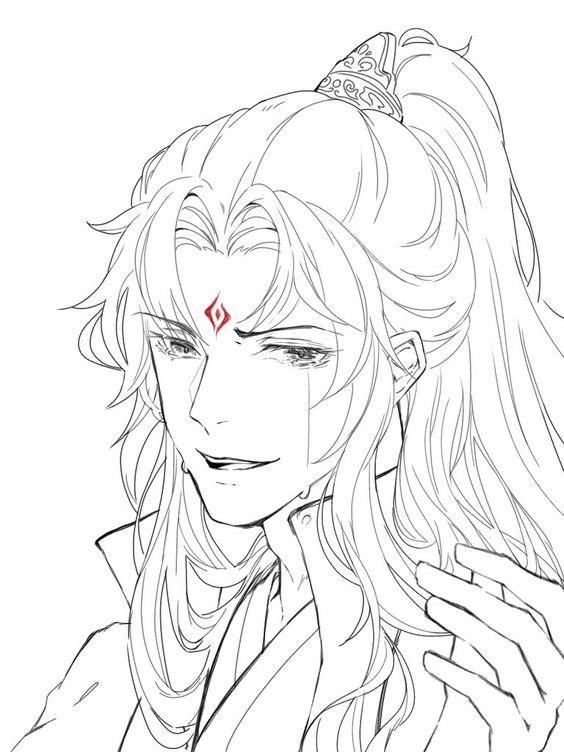 【板绘临摹素材】天官赐福~花怜,血雨探花!