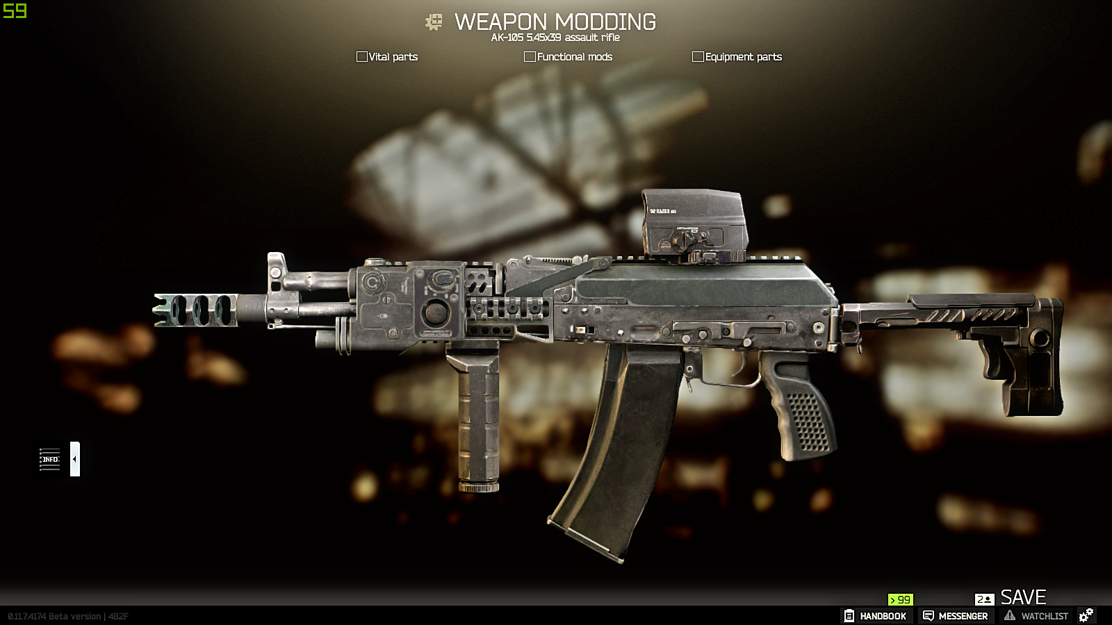 【逃离塔科夫】炫酷魔改方案※4 ak-100-zenit 上篇