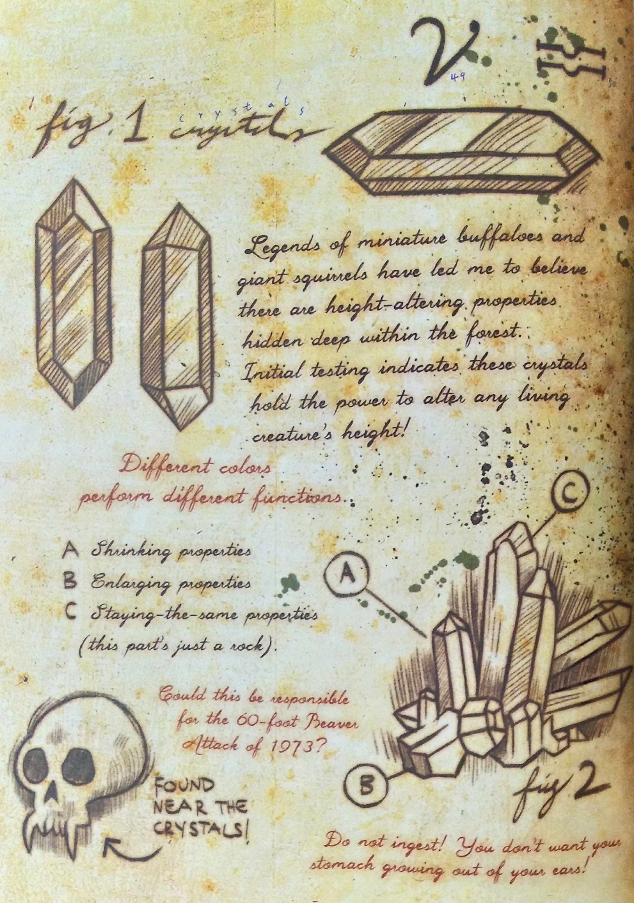 怪诞小镇3号日志翻译-part.11:一系列魔法物品