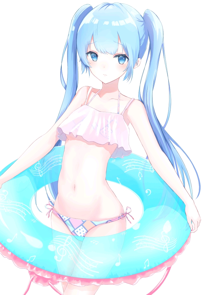 初音未来美图壁纸(第61期),泳装很合身呦