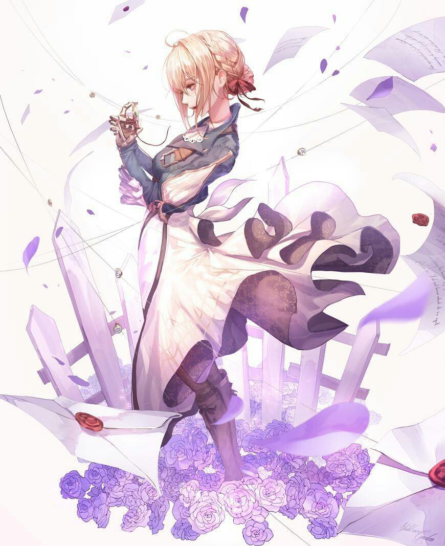 动画 动漫杂谈 紫罗兰 花花花 圆壁纸