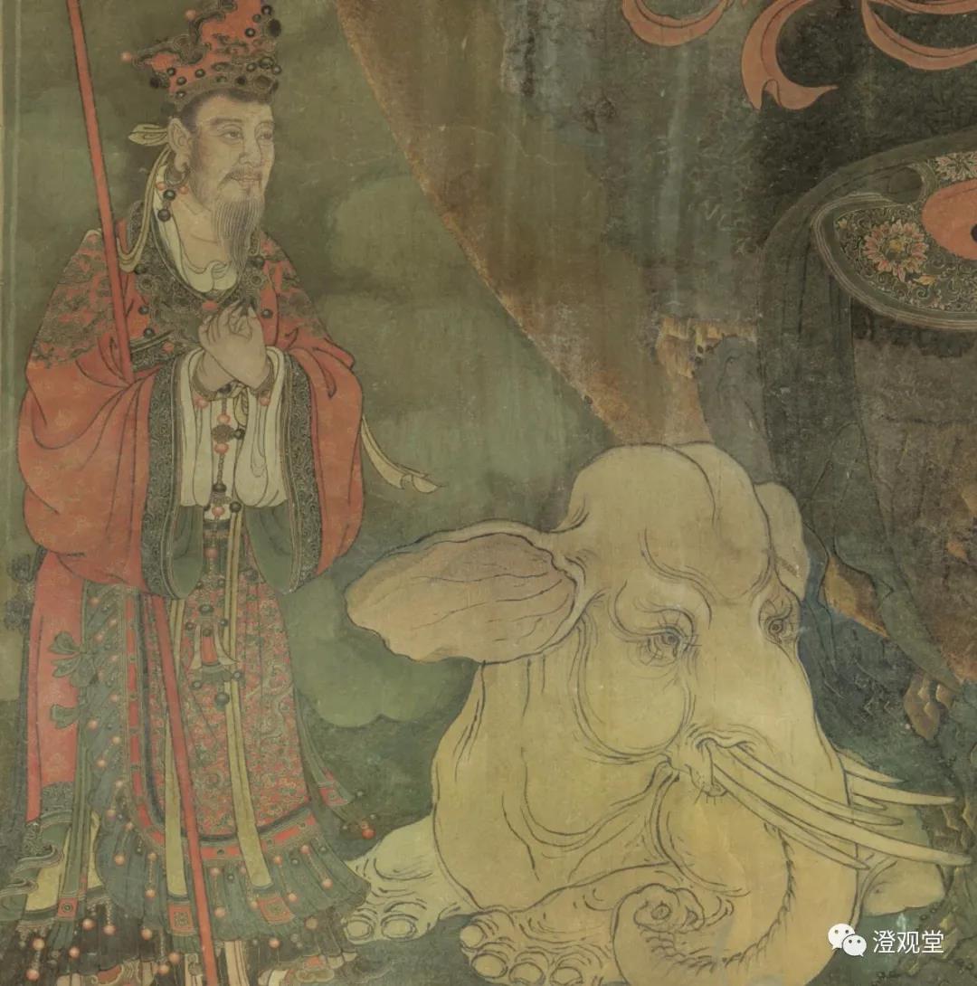 【唐卡】掐丝画复刻法海禅寺壁画之普贤菩萨