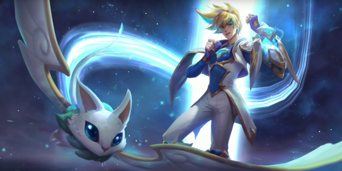 【皮肤鉴赏】中二又自恋,蓝色四角星特效,星之守护者伊泽瑞尔