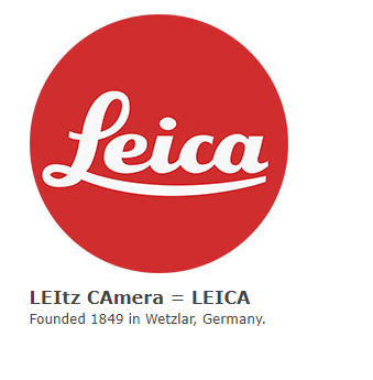 leica品牌本是徕卡创始人姓名徕兹leitz和相机camera两个英文词的