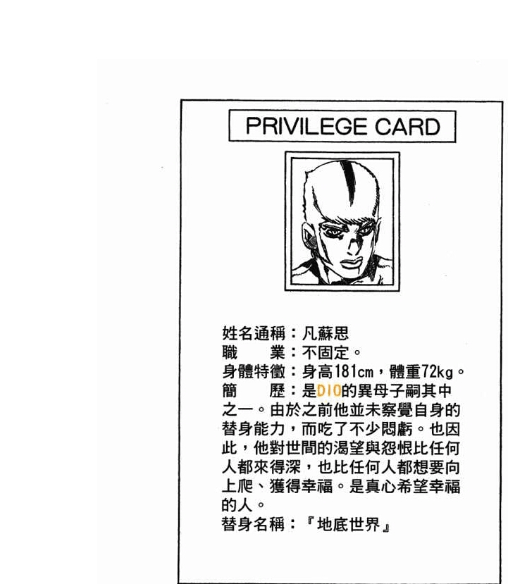 dio曾今说过"我吃人等于你们吃面包"的比喻,然后在jojo第五部黄金之