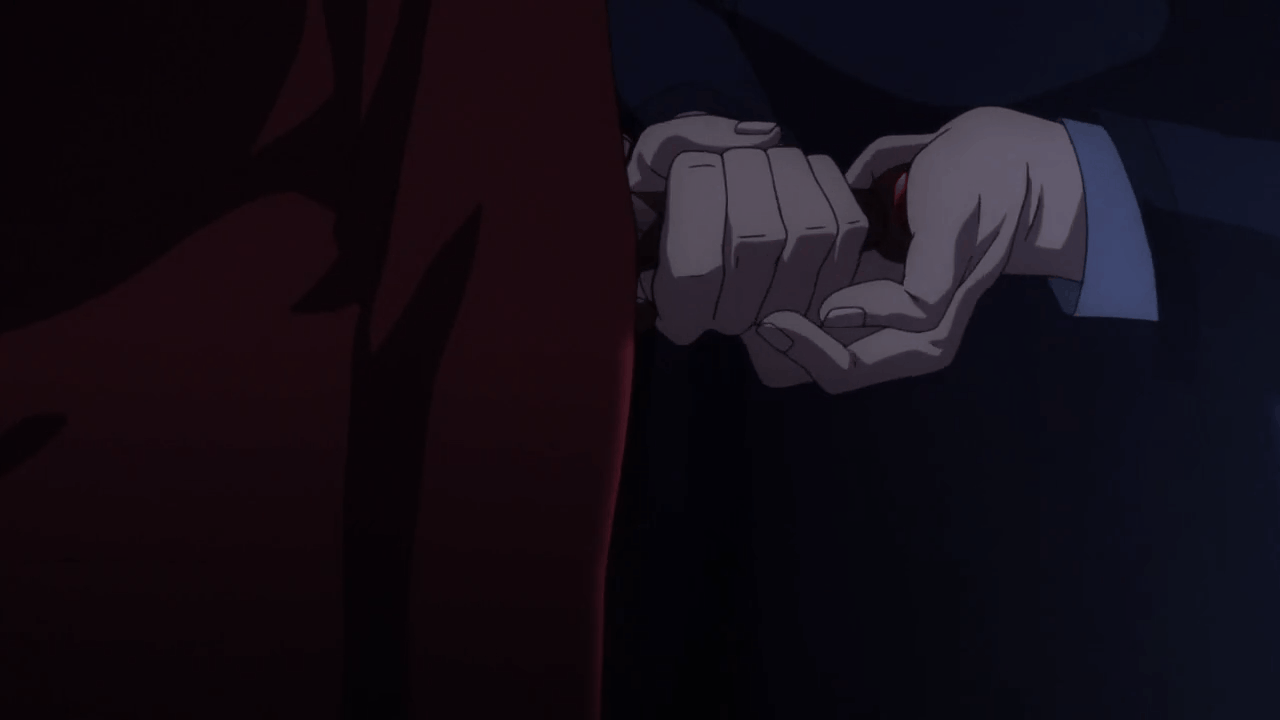 如图，在远坂时臣的葬礼结束后，言峰绮礼将azoth剑交给远坂凛2.应用了宝石