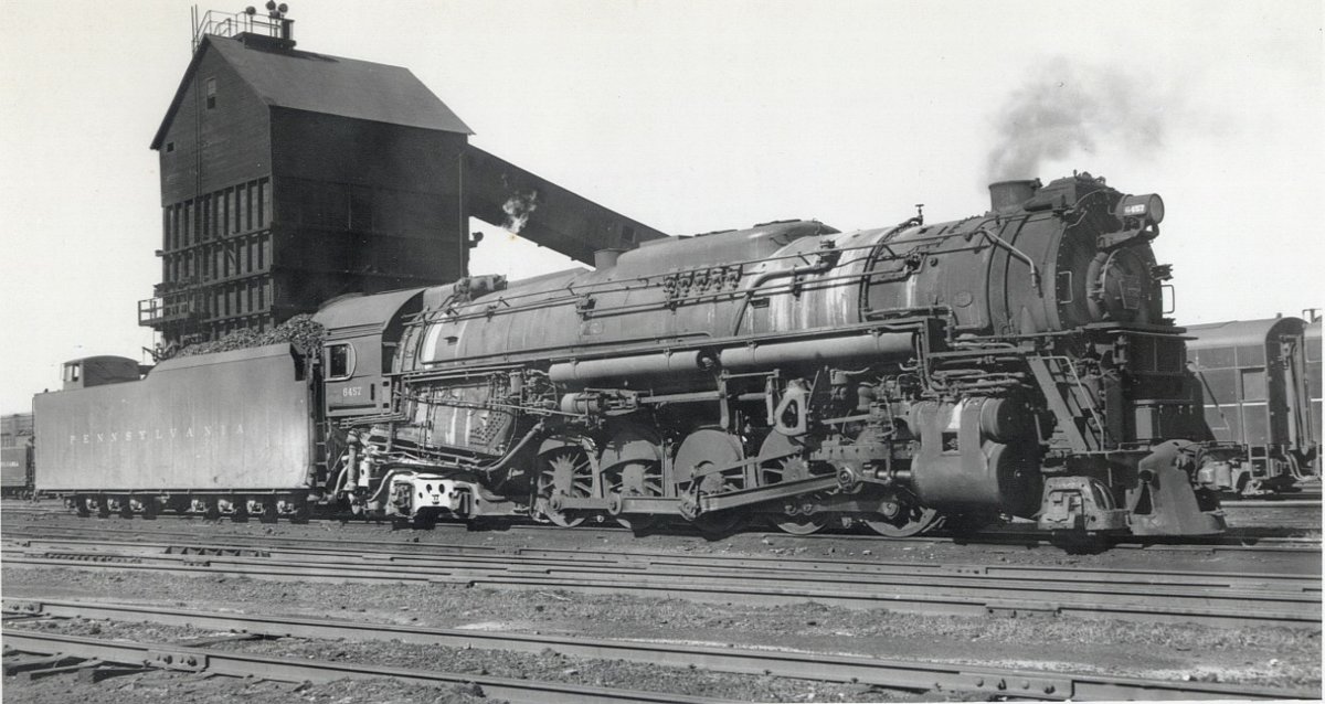 科普只有十余年运用历史的德克萨斯美国宾夕法尼亚铁路j1s型蒸汽机车