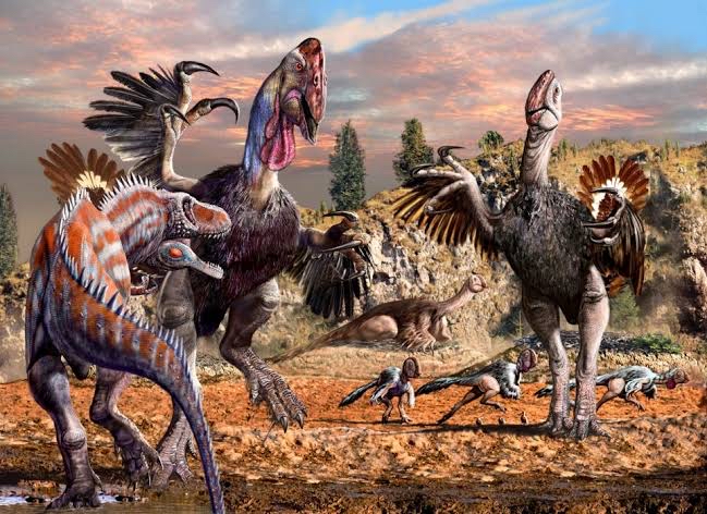 巨盗龙所生活的二连组,恐龙可以用奇特来形容,有小型的蜥脚类苏尼特龙