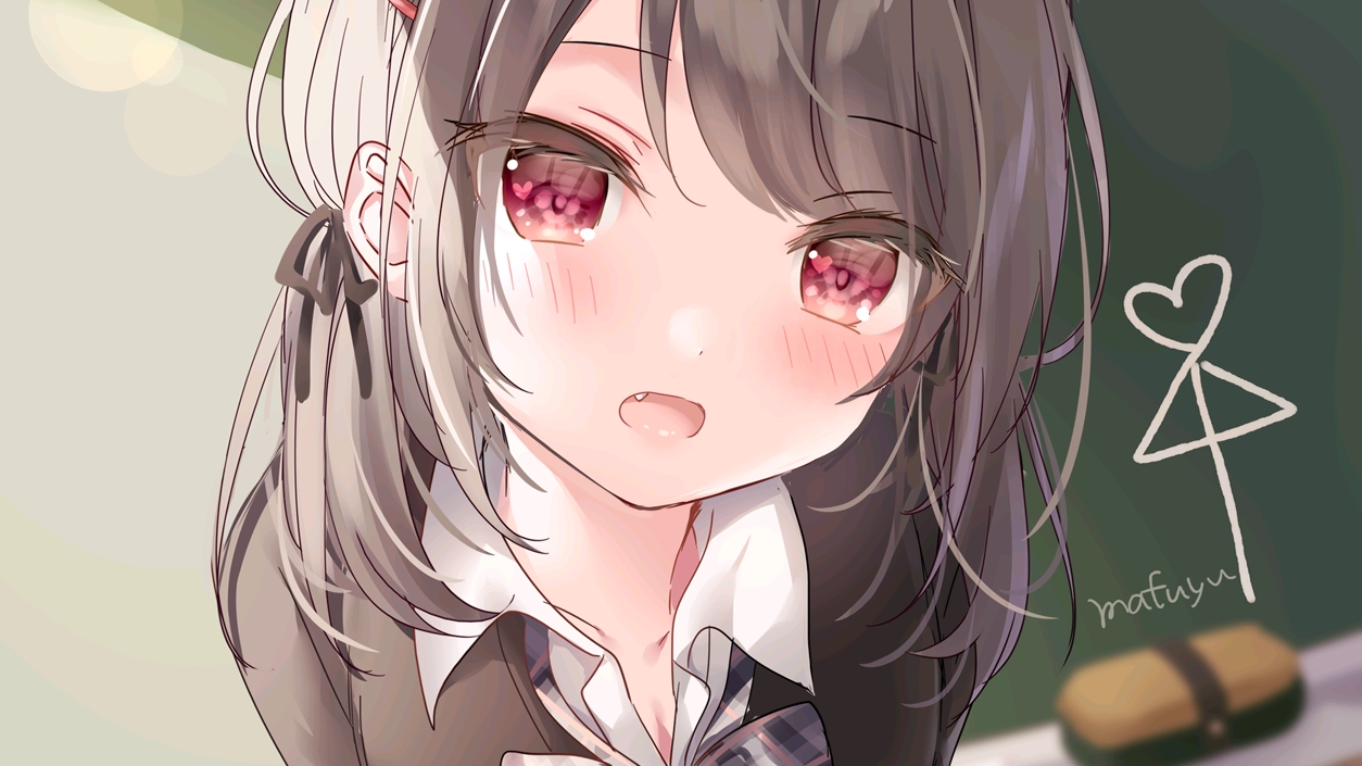 p站画师まふゆ的插画猫耳少女软萌可爱