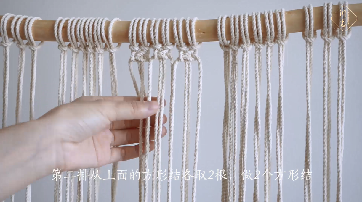 【怡然】北欧风手工编织网兜花篮编织教程