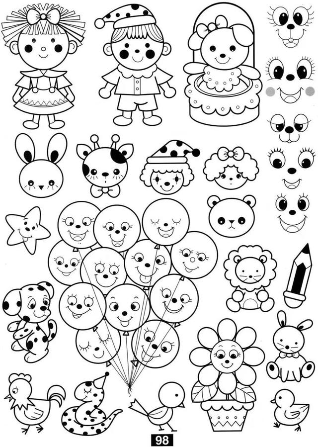 100种可爱画法,100种可爱简笔画画法 100种小动物的画法,超级实用的素材,一定要收藏以后教