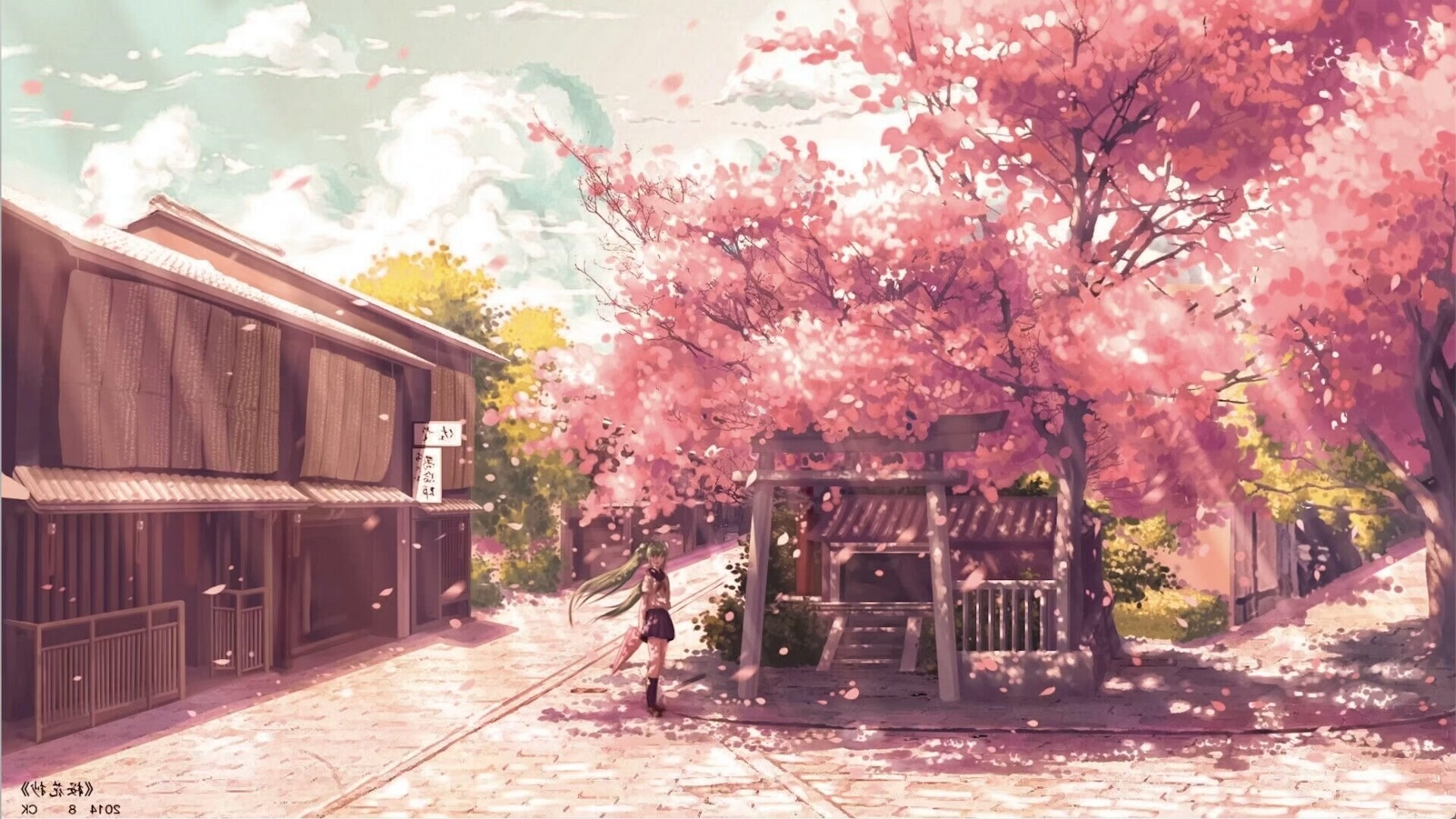 动漫里有哪些樱花场景可以做壁纸？ - 知乎