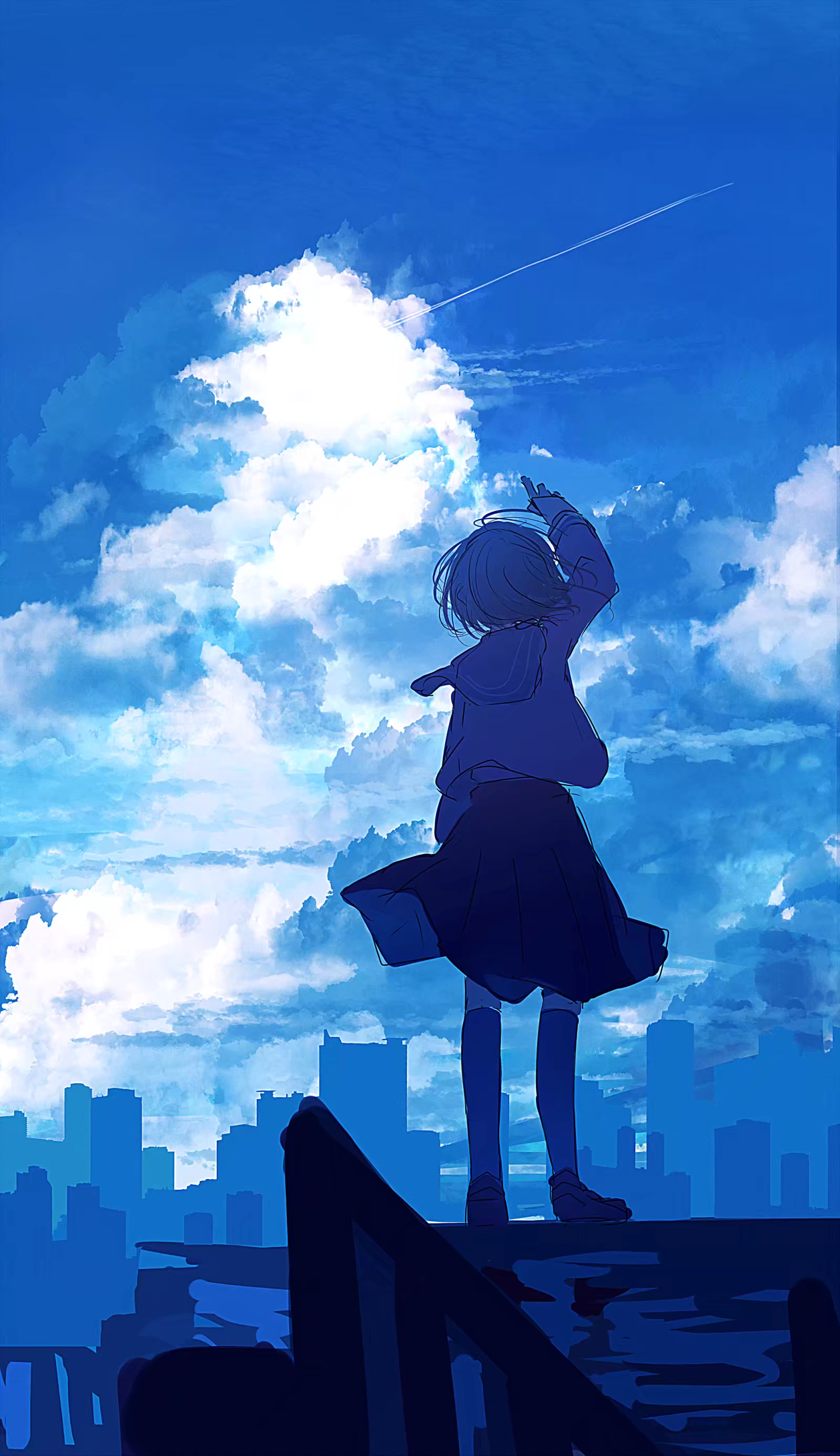 二次元美图合集美少女系风景向唯美冷色调