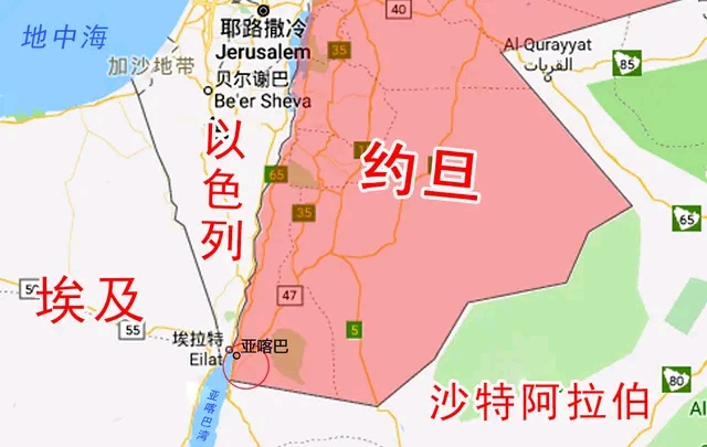 约旦地图