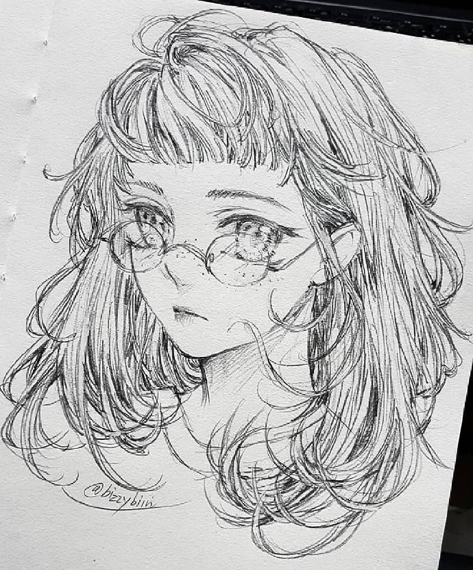 动漫素描线稿