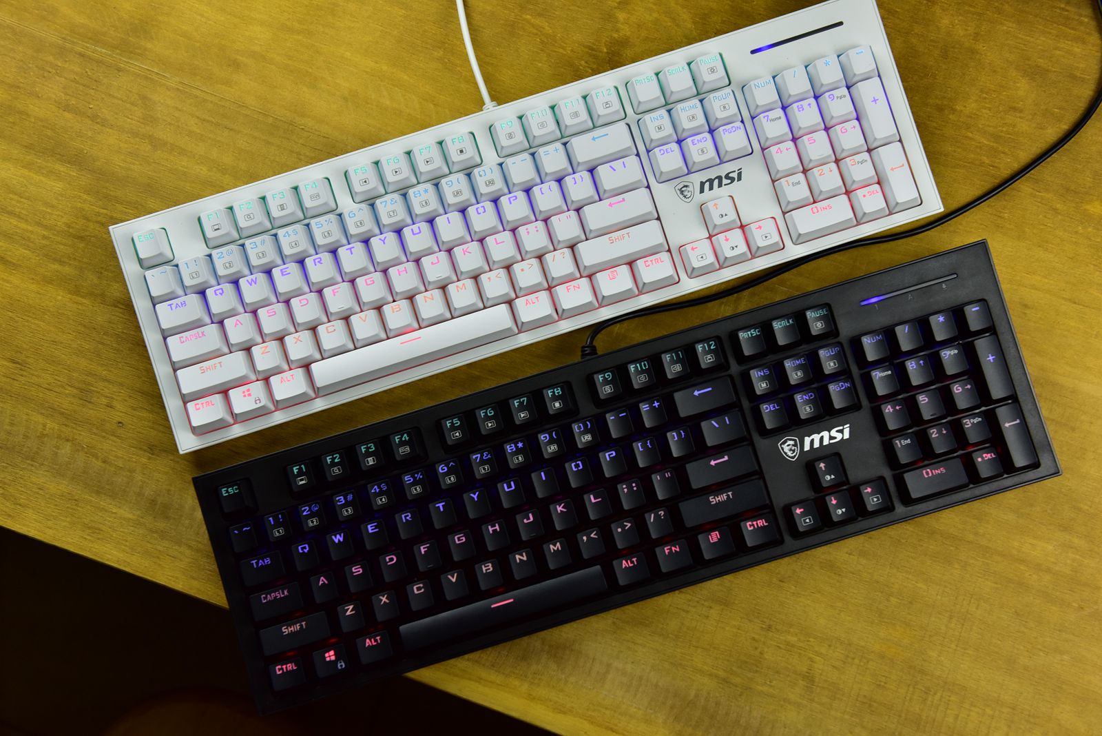 入门爆款机械键盘微星gk50z,惠普gk100,雷柏v500pro横评