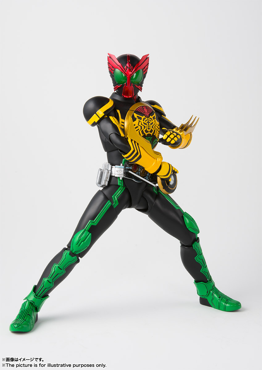 万代shfiguarts系列假面骑士ooo假面骑士ooo真骨雕公布