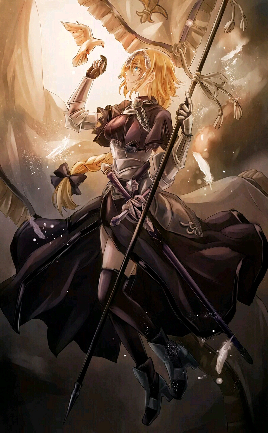 fate壁纸,贞德——法兰西村姑.