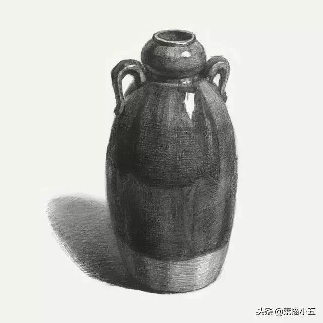罐子素描色彩考题里都出现,你还不快巩固学一下?