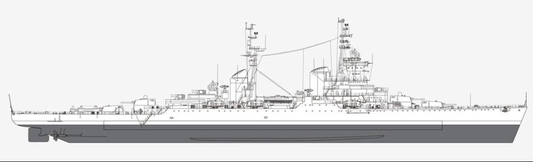 5艘68型巡洋舰完工后,一种新的火炮巡洋舰也设计完成.