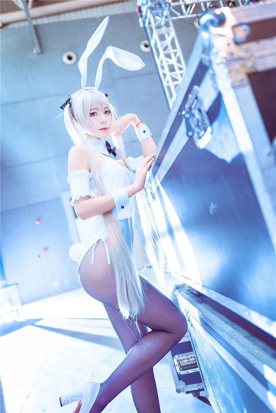 Jkcosplay穹妹美腿,cosplay少女下限创可贴 穹妹兔女郎dva黑丝美腿cosplay